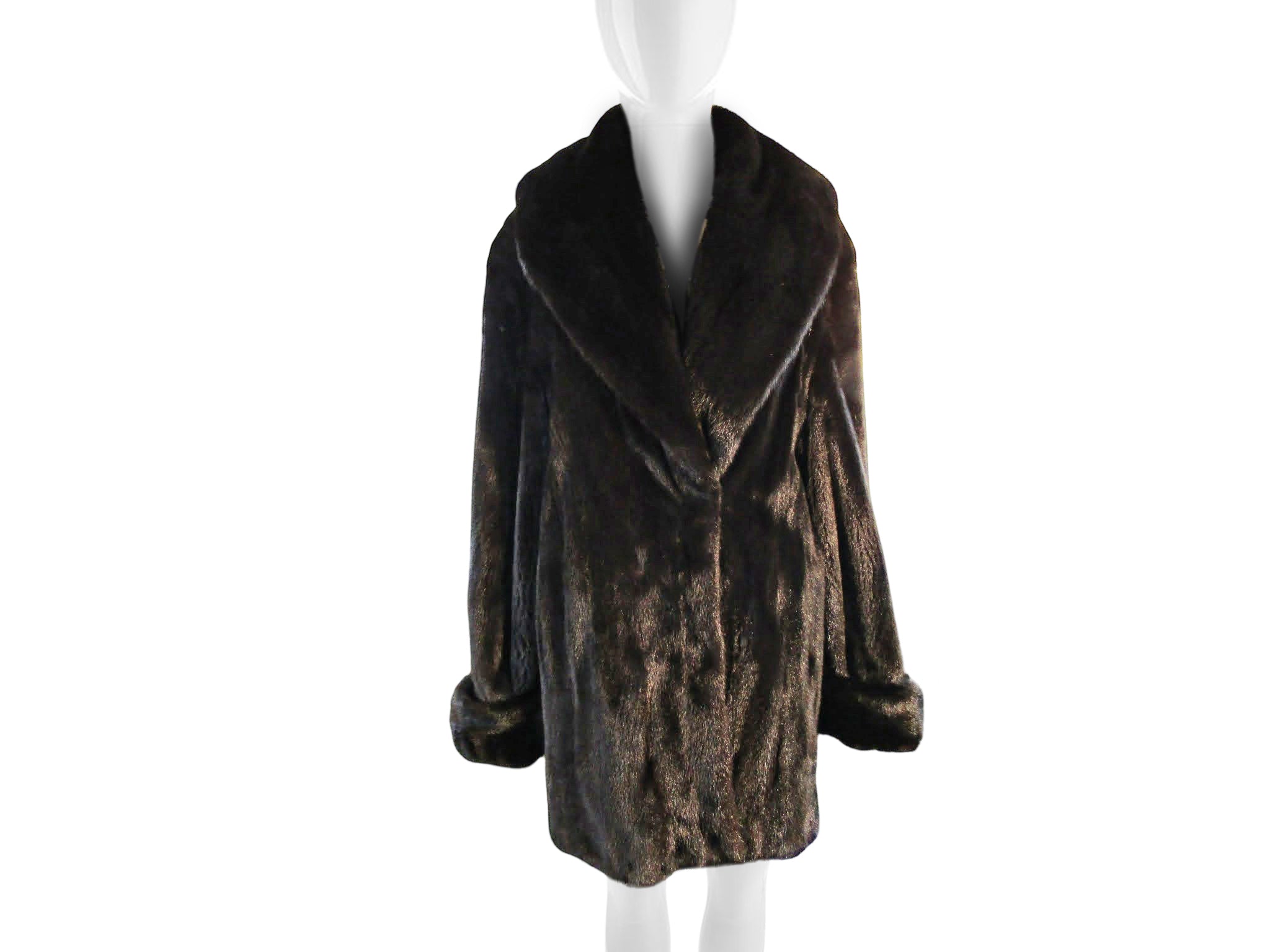 Mink shawl large coat outlet coverup jacket