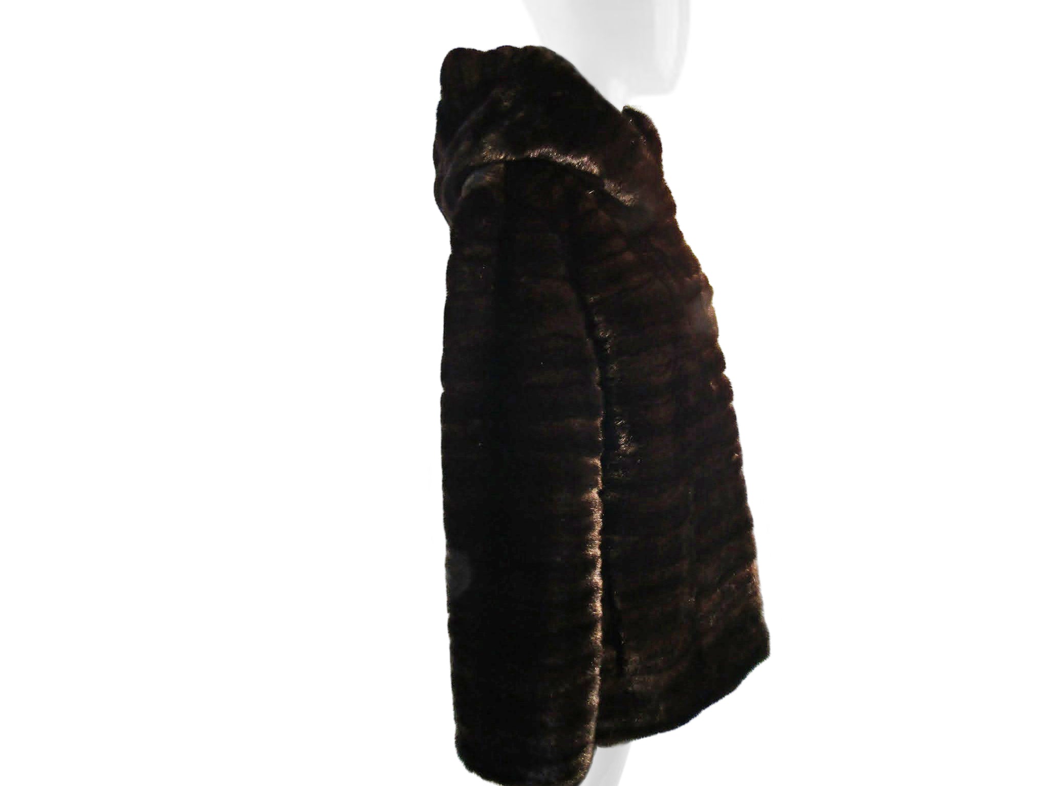 RANCH MINK HORIZONTAL JACKET WITH HOOD
