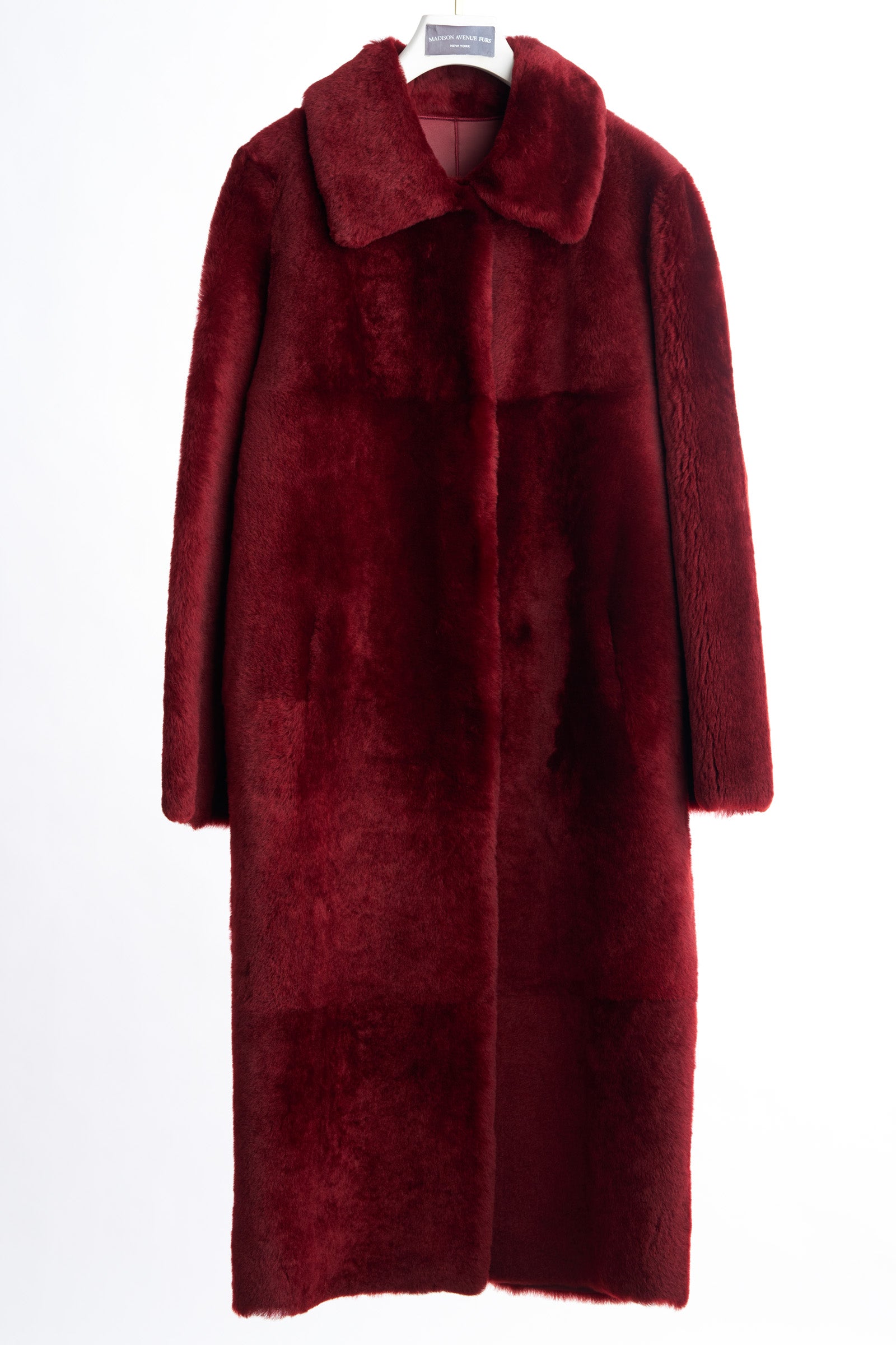 PRE-OWNED BURGANDY NAPA LAMB REVERSIBLE COAT
