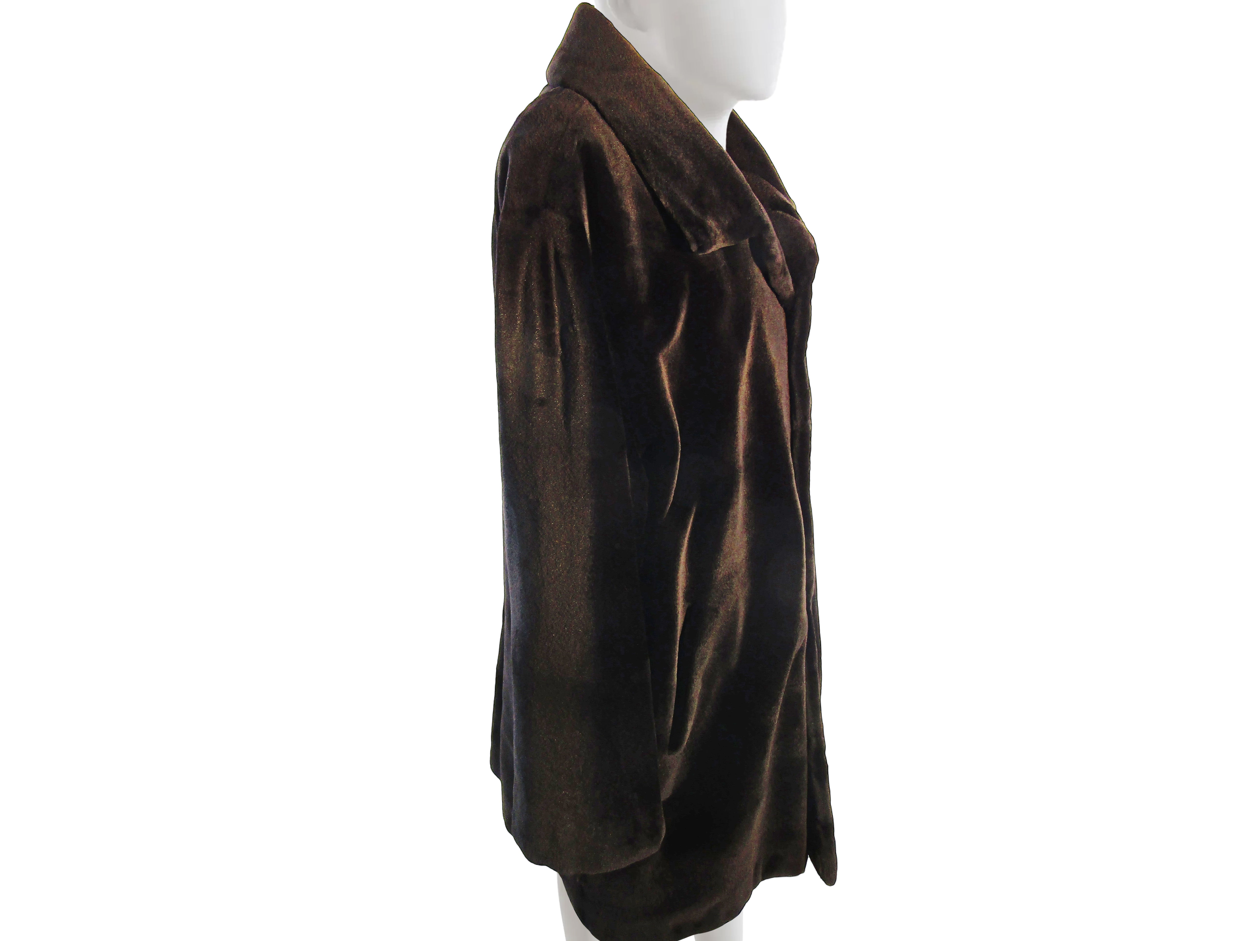 MEN'S MATARA DYED SHEARED MINK 3/4 COAT