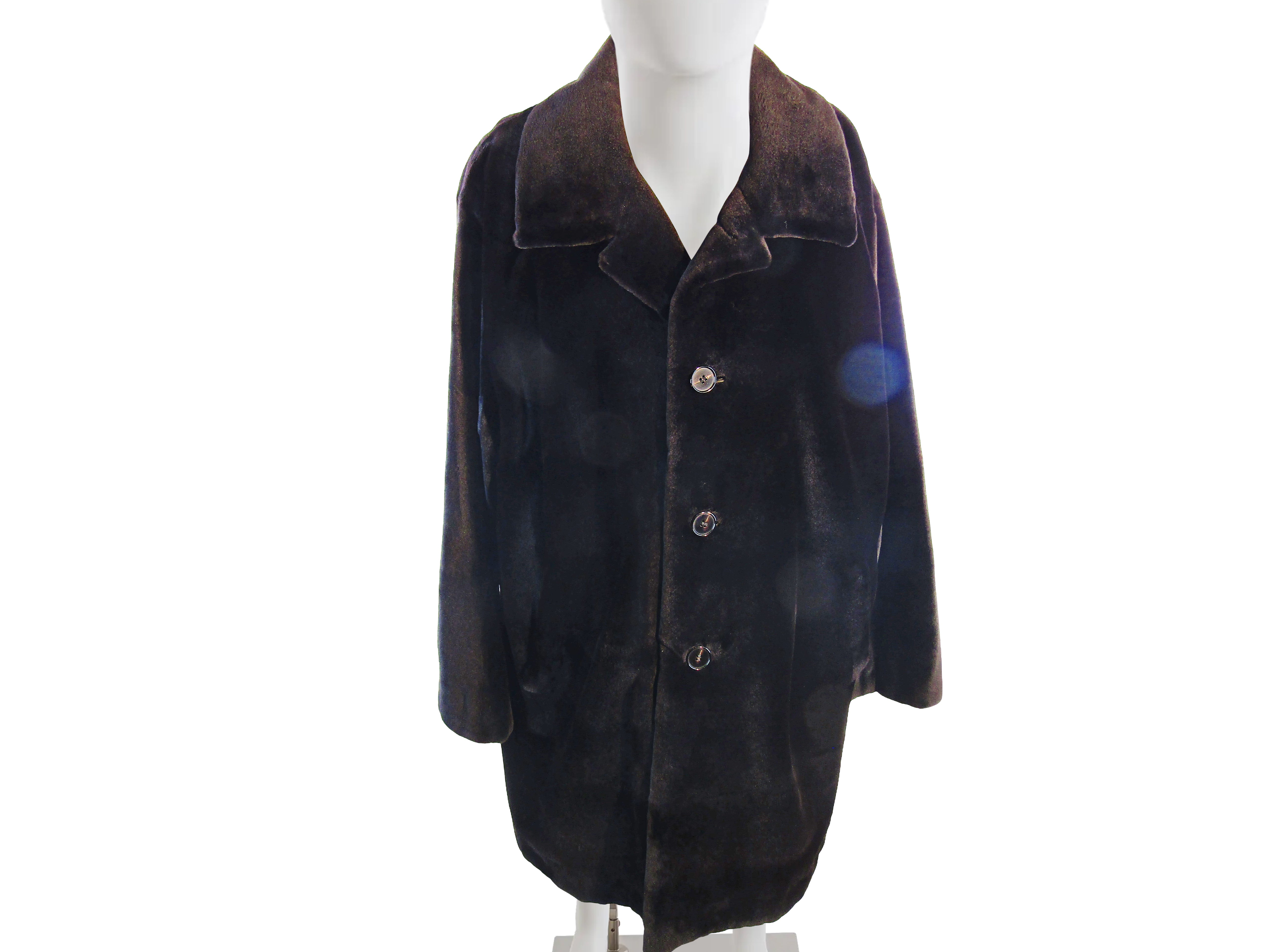 MEN'S MATARA DYED SHEARED MINK 3/4 COAT