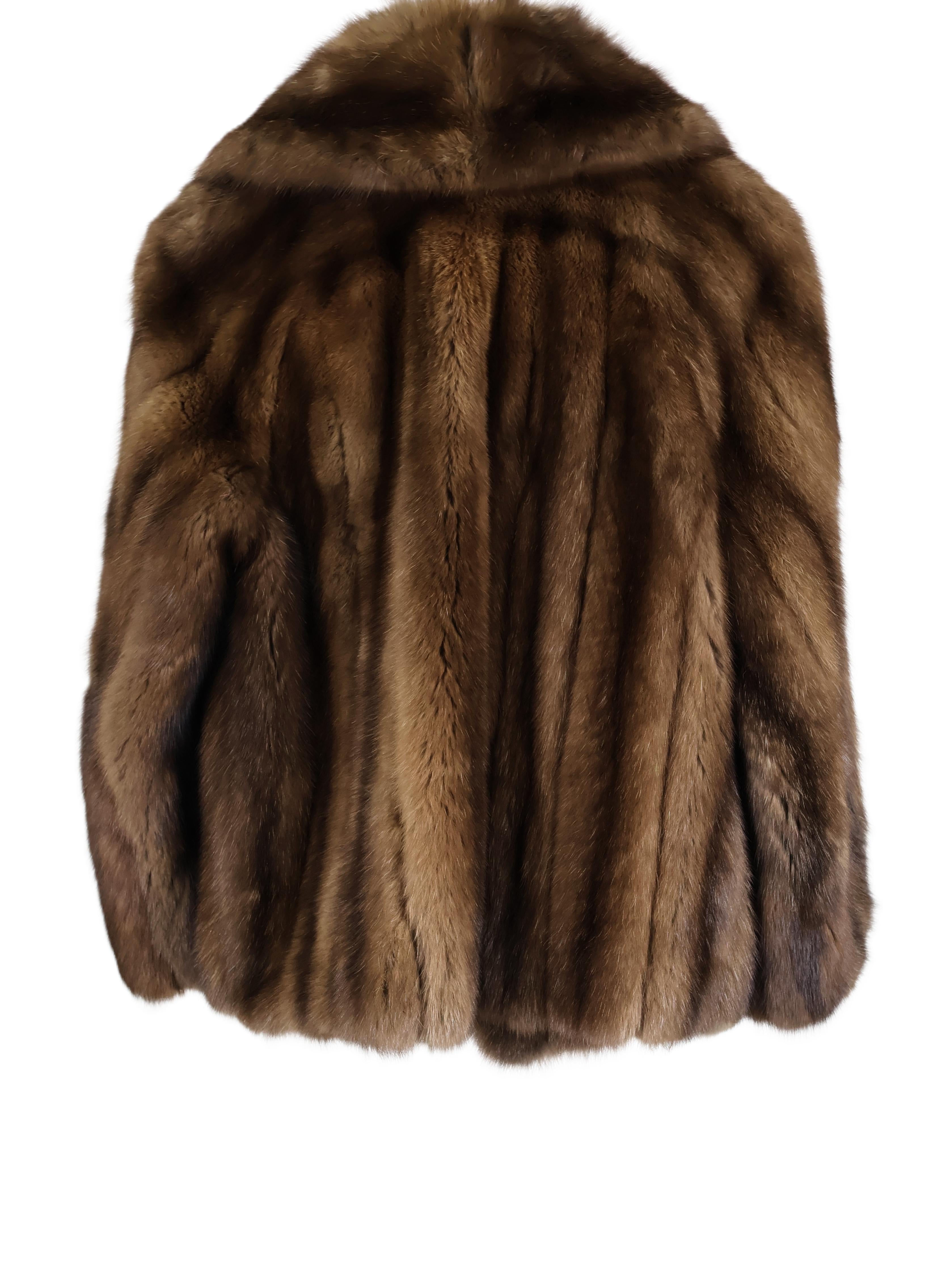 PRE-OWNED LANVIN RUSSIAN SABLE JACKET W/ SHAWL COLLAR