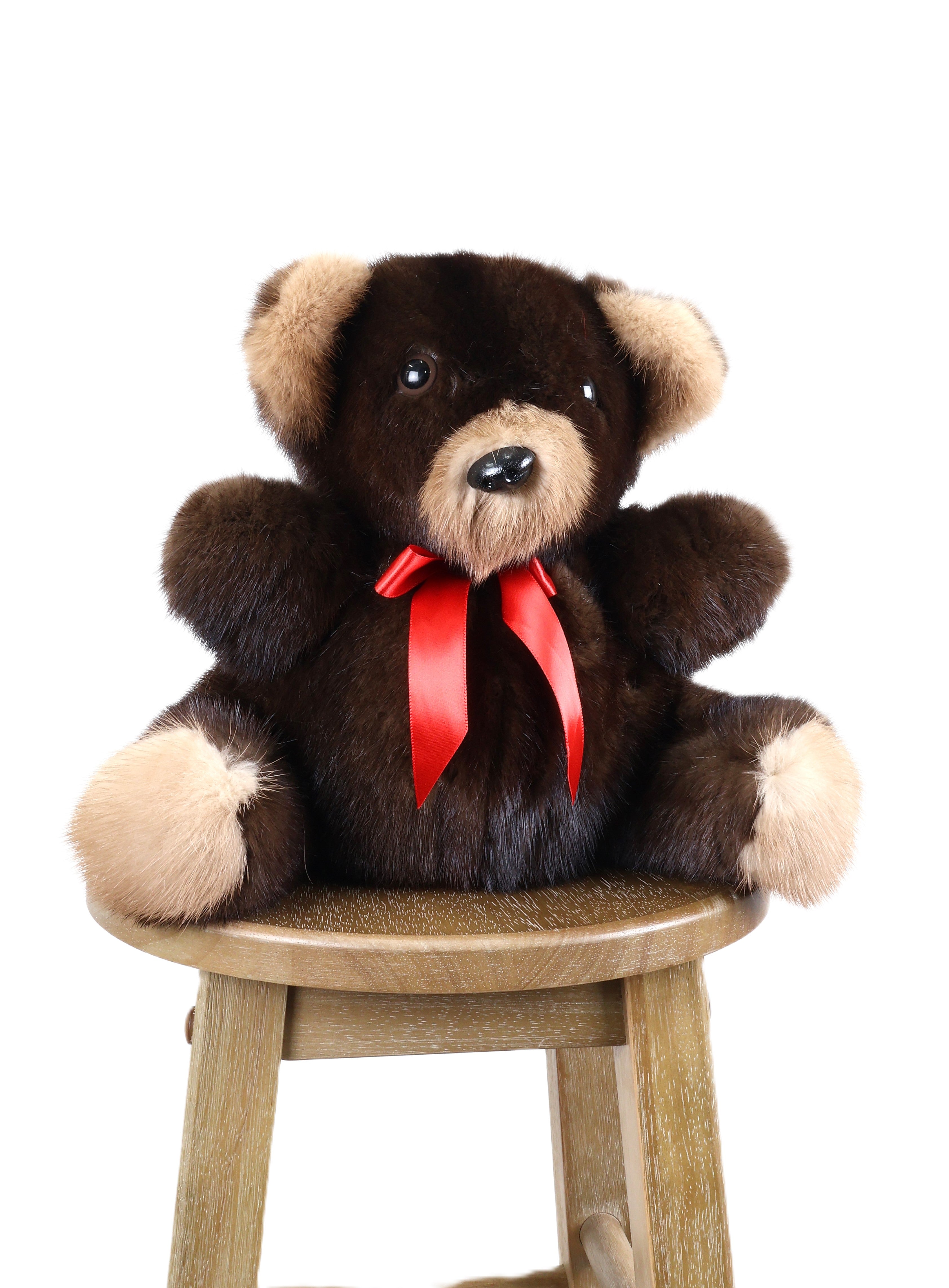 RECYCLED MINK TEDDY BEAR