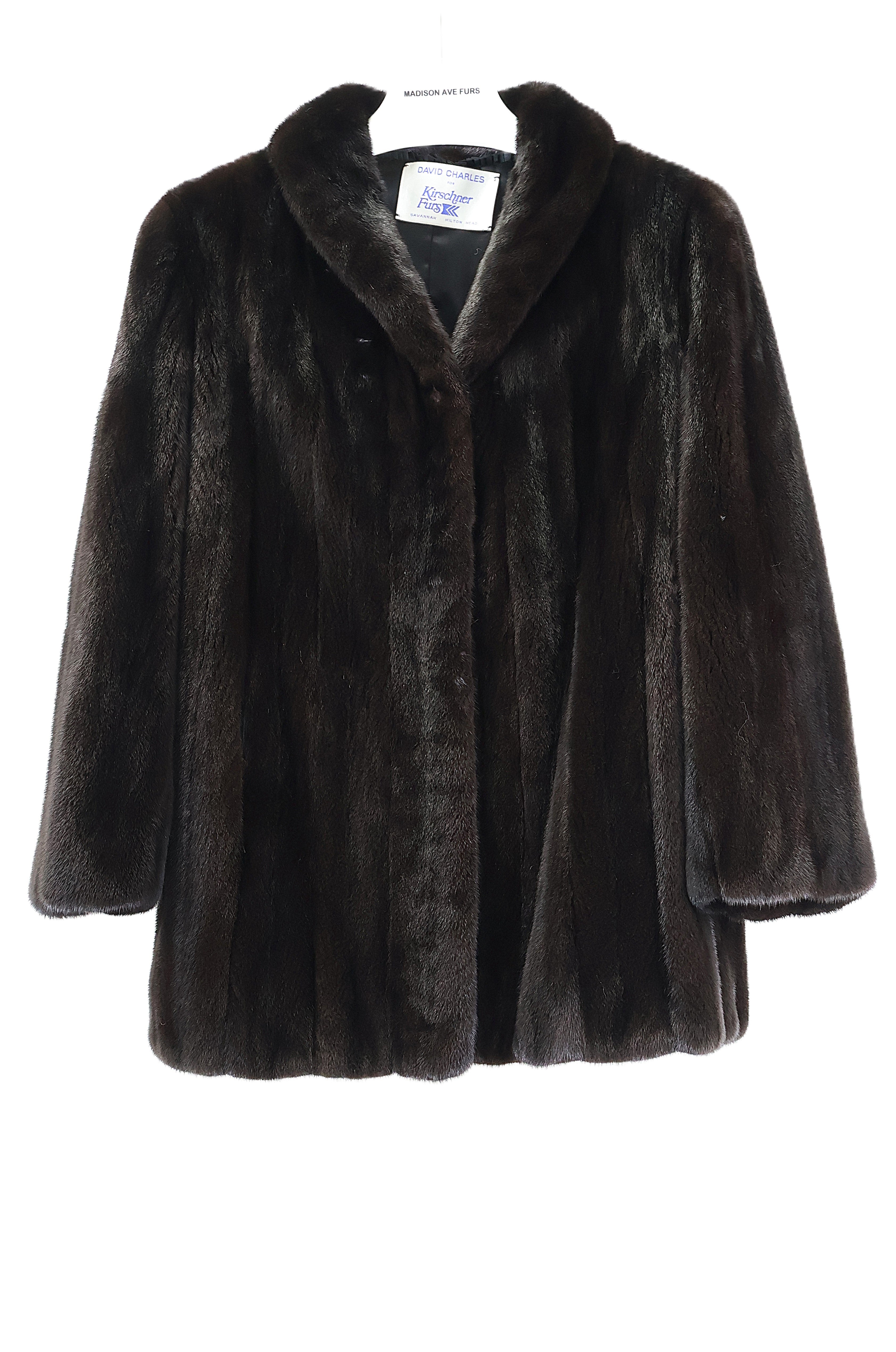 PRE-OWNED RANCH MINK STROLLER W/ SHAWL COLLAR & STRAIGHT SLEEVE