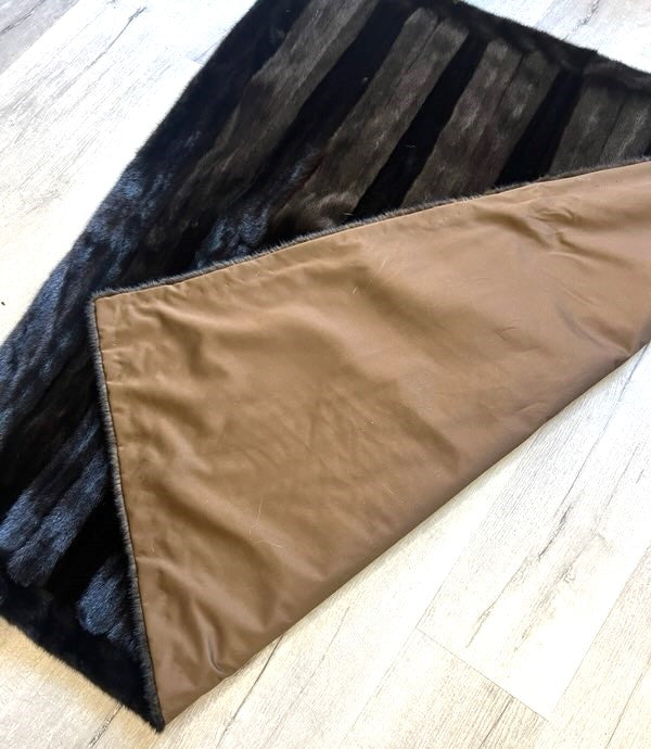 NATURAL RANCH MINK HAIR UP HAIR DOWN THROW