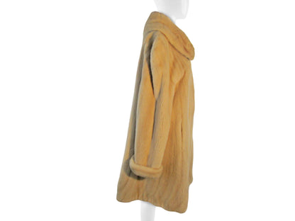 NATURAL PEARL MINK 7/8 DIRECTIONAL COAT