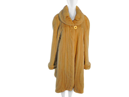 NATURAL PEARL MINK 7/8 DIRECTIONAL COAT