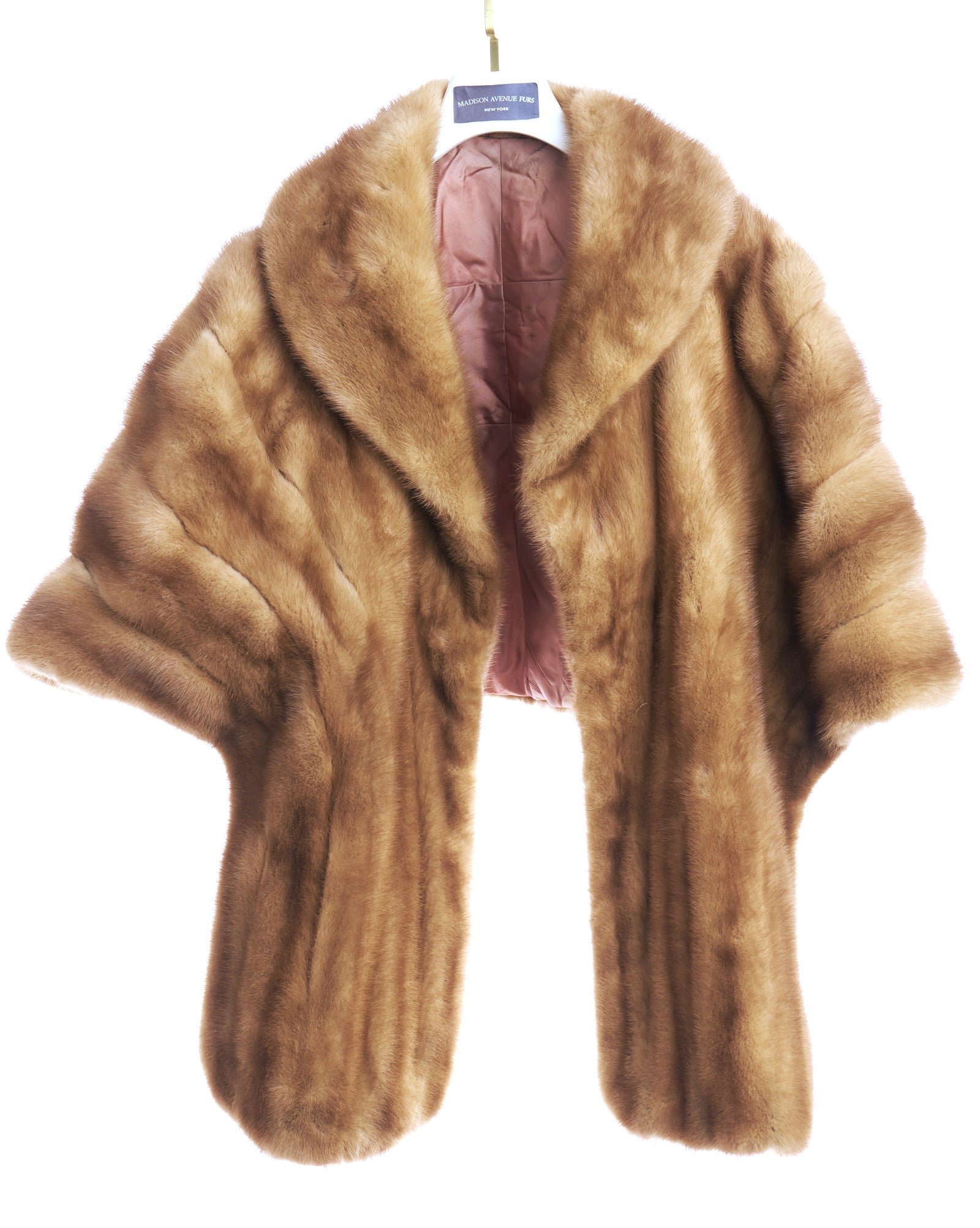 PRE-OWNED PASTEL MINK STOLE