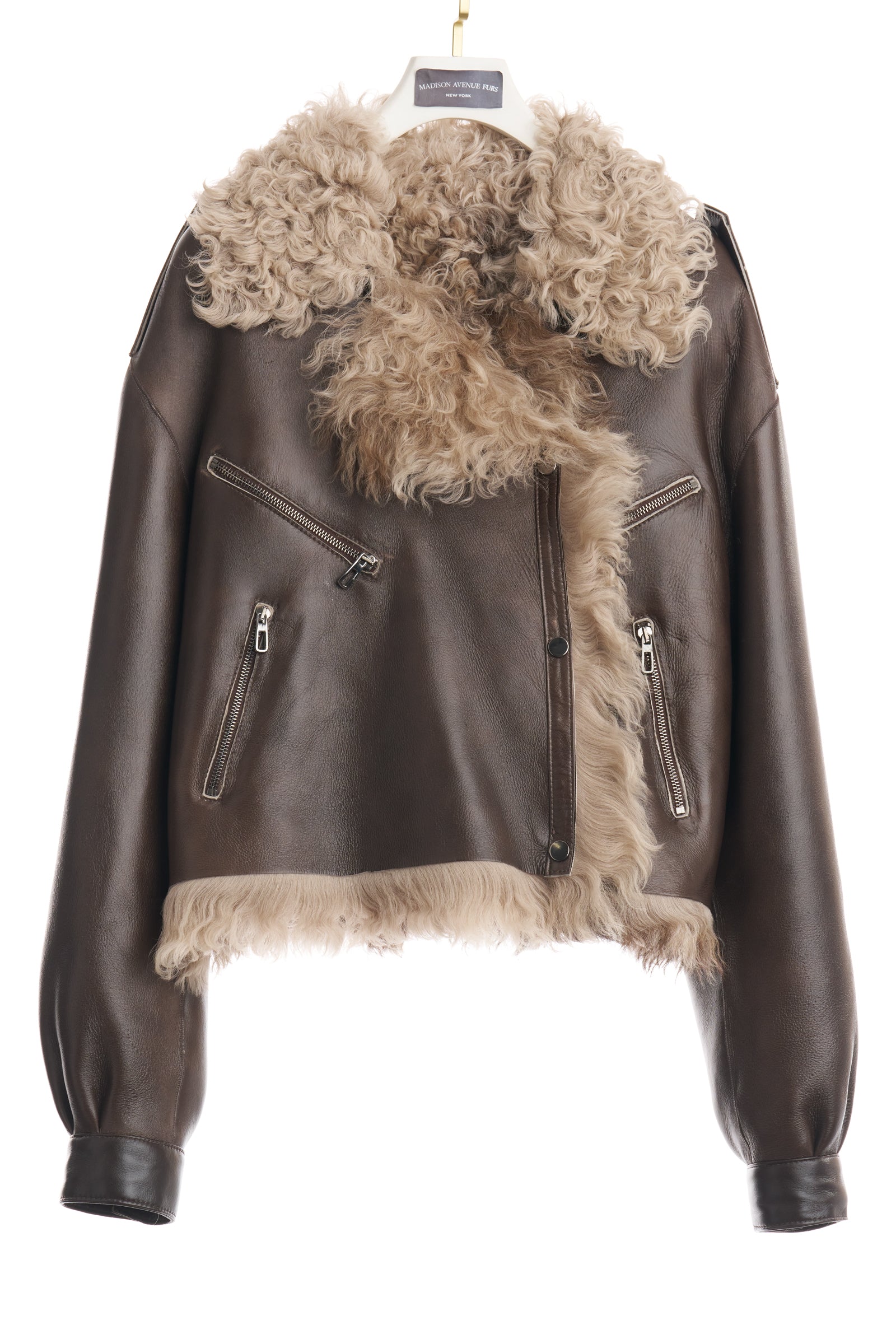 RUSTIC BROWN LAMB JACKET