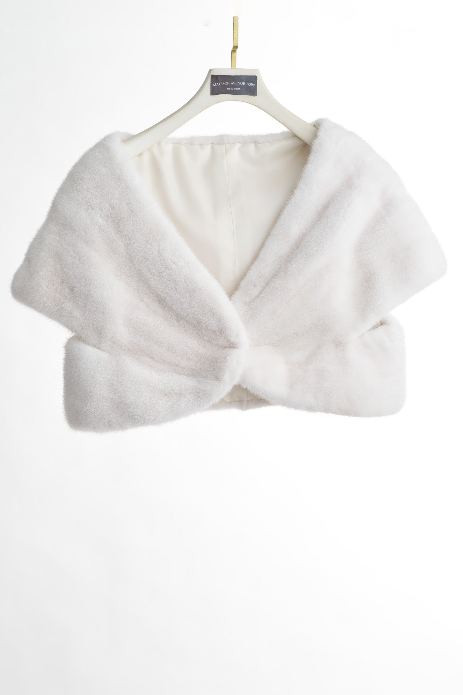 WHITE MINK CAPELET