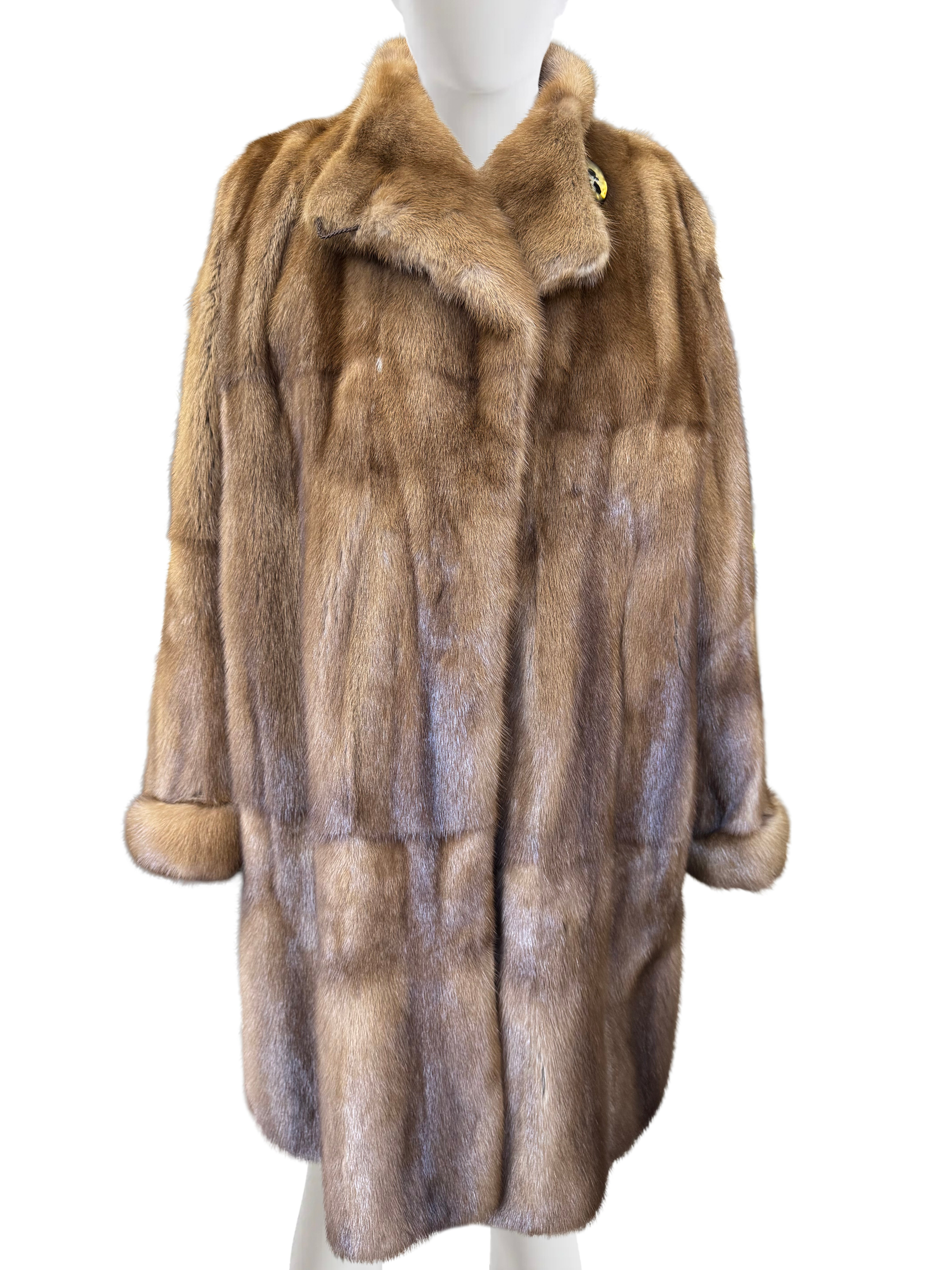 WILD TYPE SKIN ON SKIN MINK SWING  3/4 COAT