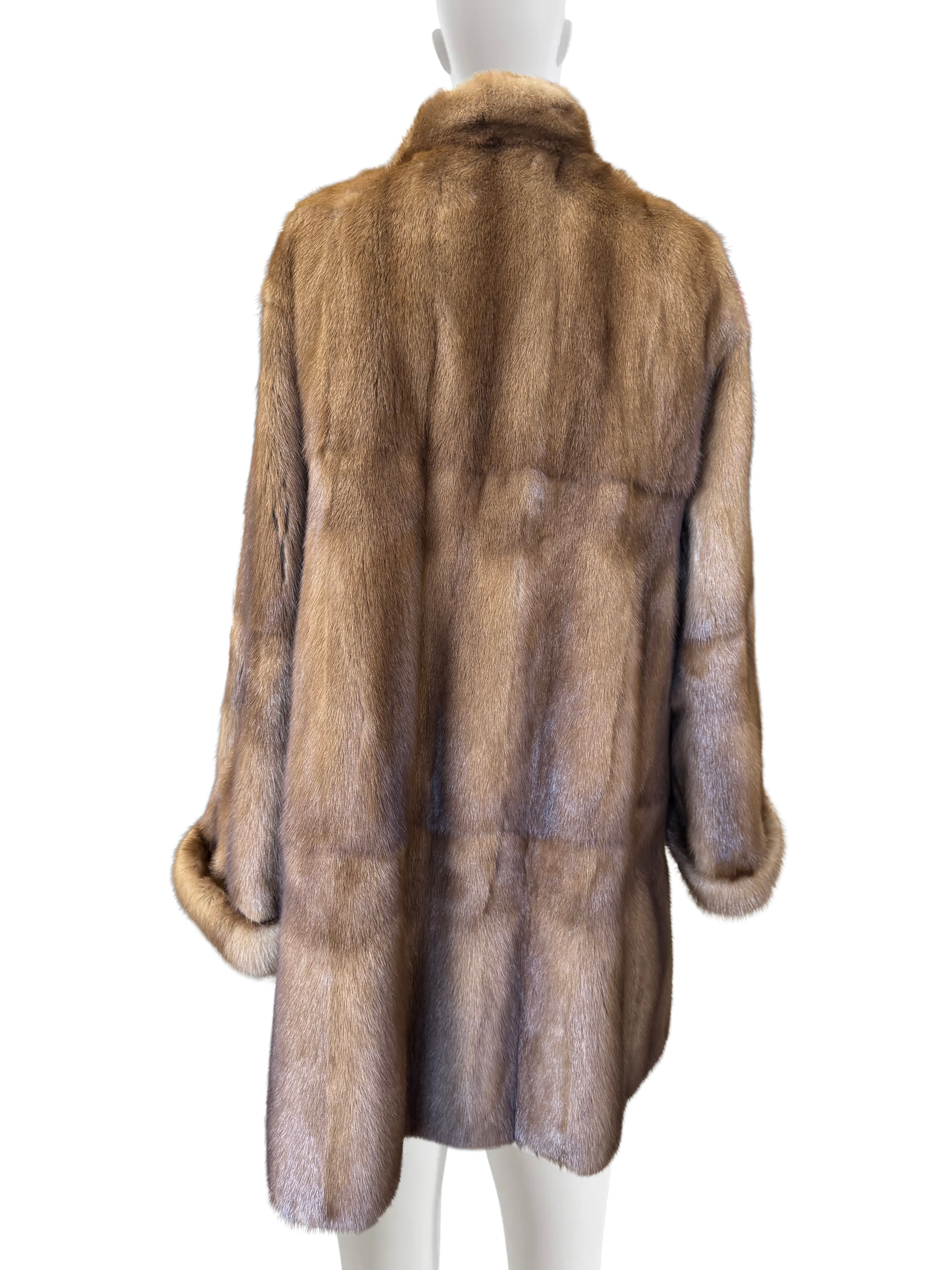 WILD TYPE SKIN ON SKIN MINK SWING  3/4 COAT