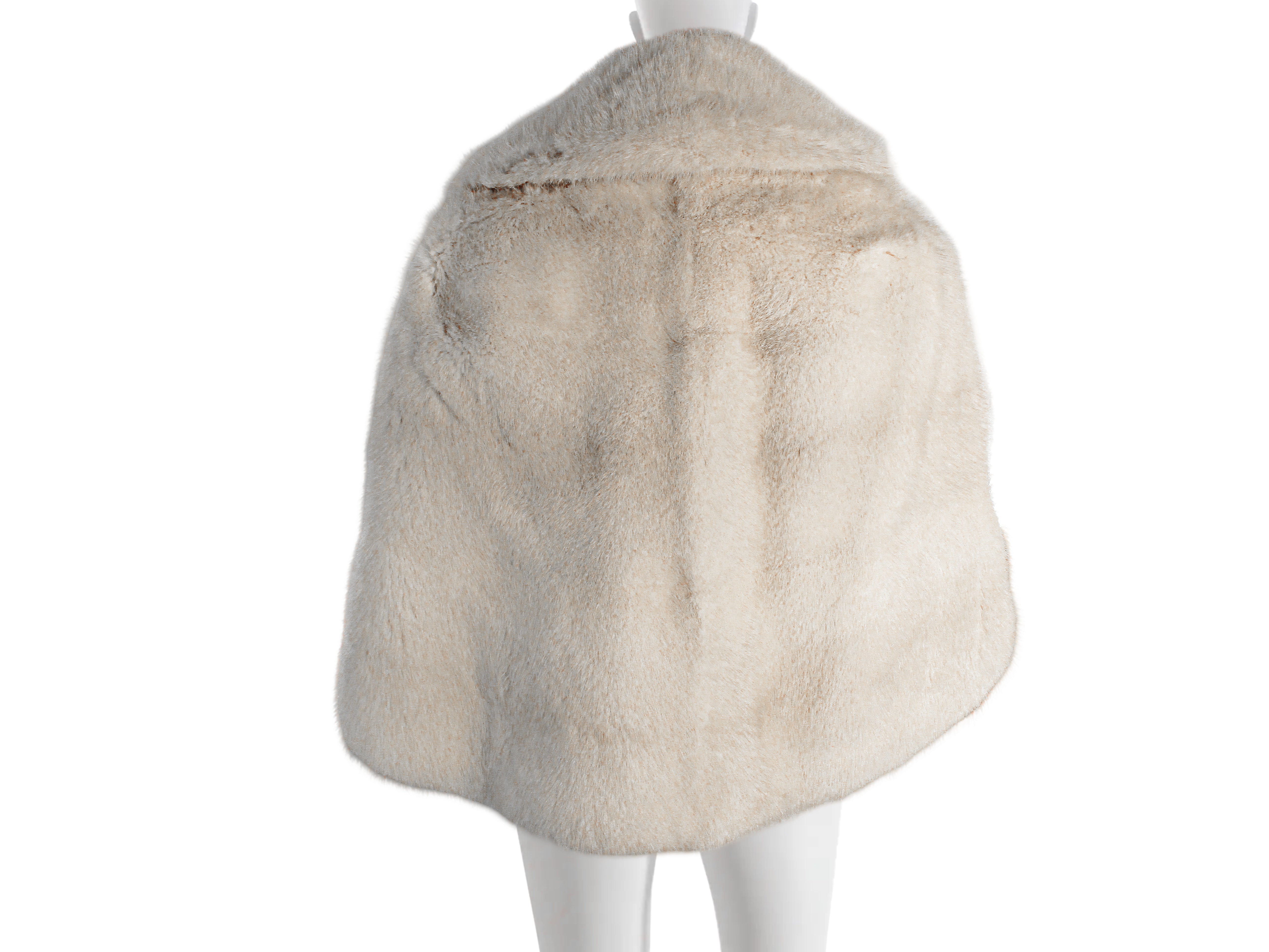 NATURAL OFF WHITE MINK STOLE