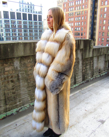 NATURAL GOLDEN ISLAND FOX COAT