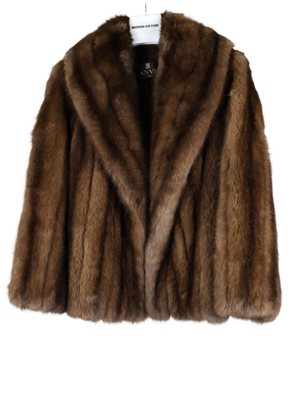 PRE-OWNED LANVIN RUSSIAN SABLE JACKET W/ SHAWL COLLAR