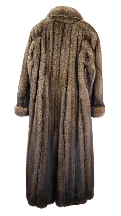 PRE-OWNED FISHHER COAT W/ NOTCH COLLAR , TURN BACK CUFFS & VENTED BACK