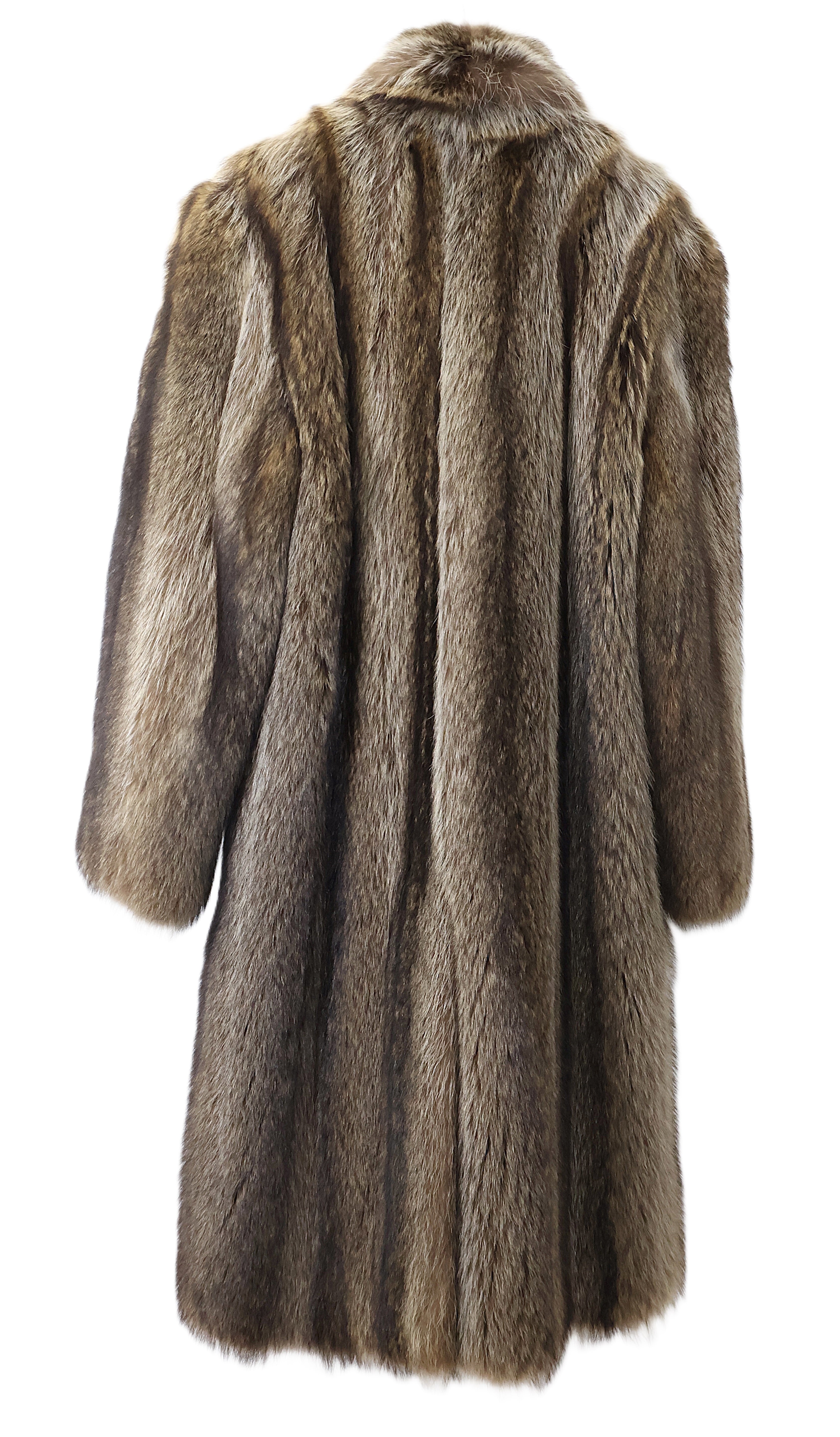 NEW MEN'S NATURAL RACCOON COAT W/ NOTCH COLLAR & BACK VENT – Madison