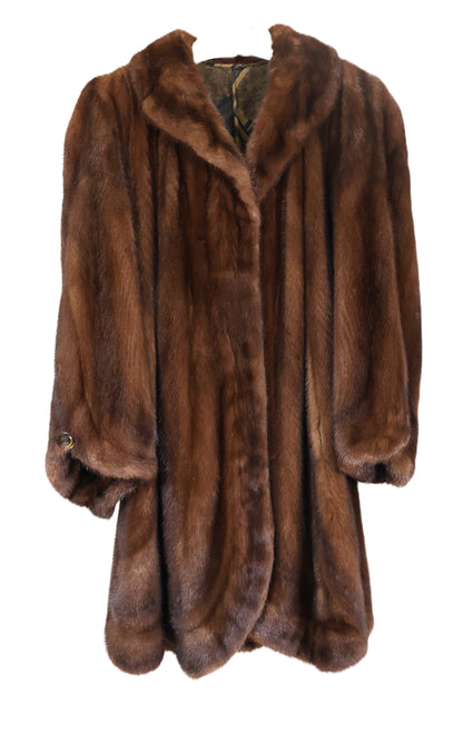 PRE-OWNED DEMI BUFF MINK DIRECTIONAL SWING STROLLER W/ WING COLLAR & BELL SLEEVES