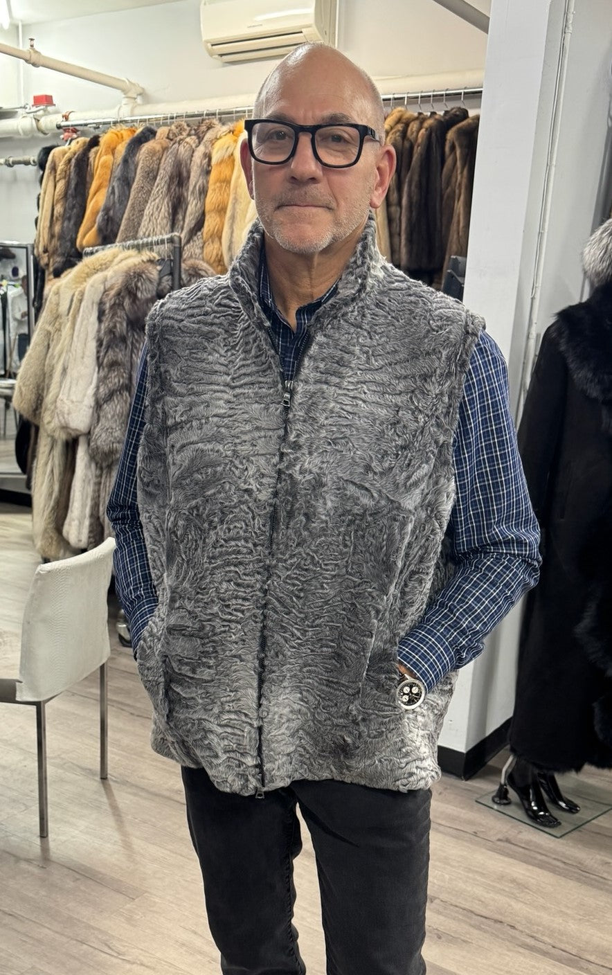 MEN'S GREY SWAKARA VEST