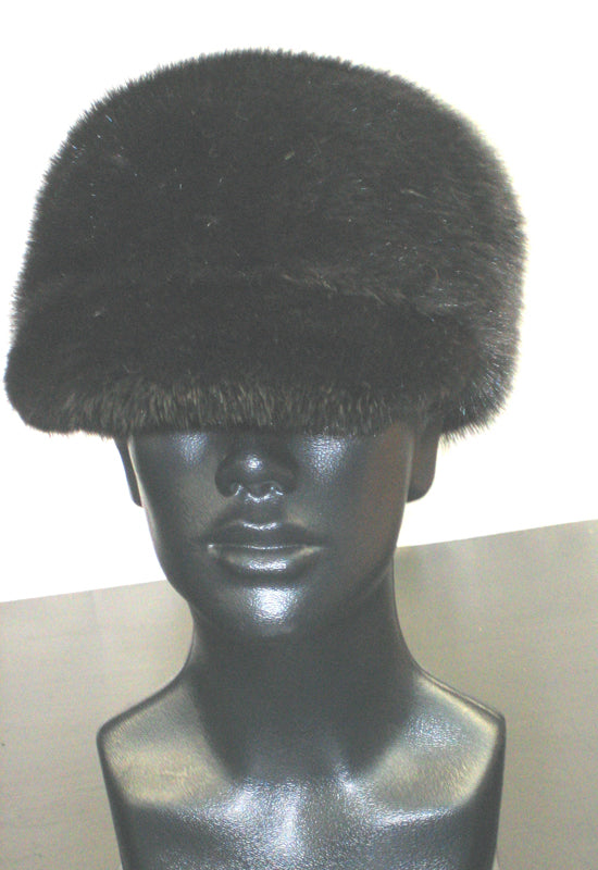 New Black Mink Baseball Cap